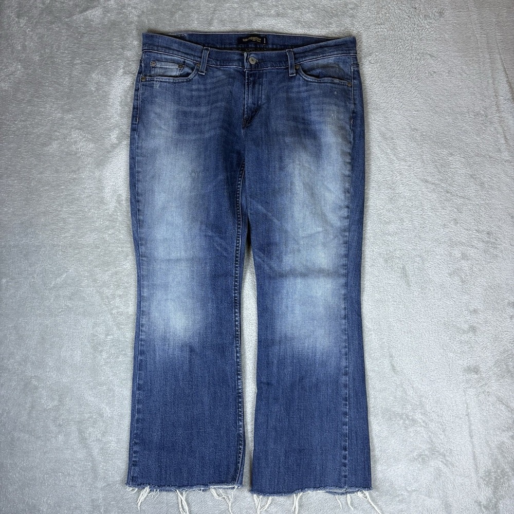 Levis 524 Jeans Women Size 15 Blue Denim Too Superlow Bootcut Stretch Cowgirl‎